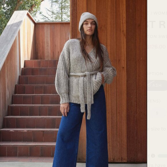 First Rite Alpaca Cotton Sweater Coat, small - Picture 2 of 7